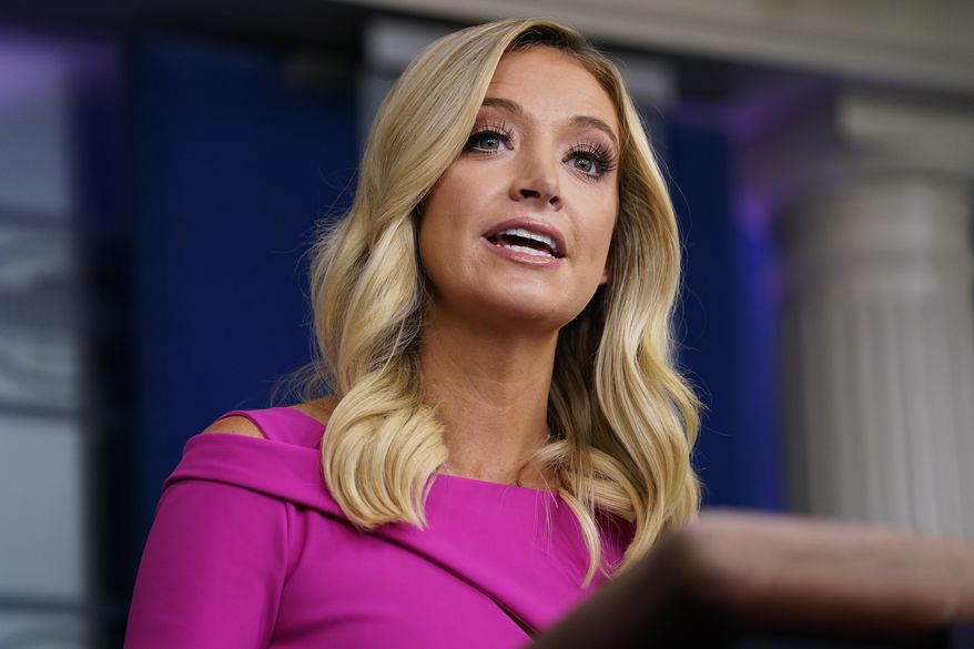 White House press secretary Kayleigh McEnany speaks during a press briefing at the White House, Monday, June 22, 2020, in Washington. (AP Photo/Evan Vucci)