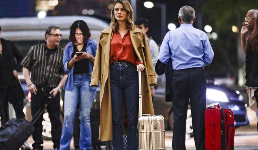 In this image released by ABC, Nathalie Kelley appears in a scene from "The Baker and the Beauty." Fans have launched a petition drive to find the sitcom a new home after it was canceled by ABC. (Kenneth Rexach/ABC via AP)