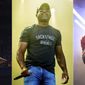 This combination photo shows, from left, Brad Paisley, Darius Rucker and rapper Nelly, who will participate in Live Nation&#39;s “Live from the Drive-In,” concert series taking place July 10-12.  (AP Photo)