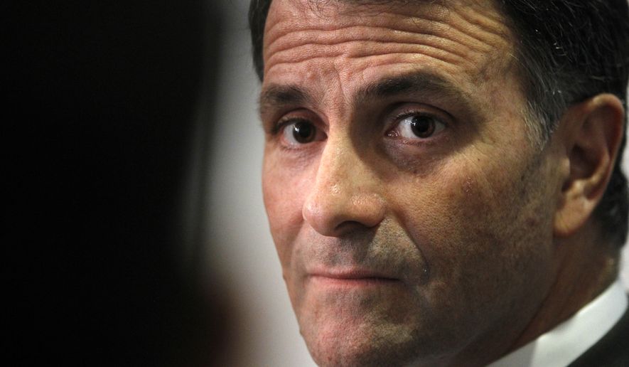 This Feb. 2, 2012, file photo shows former lobbyist Jack Abramoff speaking in Washington. U.S. officials say Abramoff, a once-powerful lobbyist who spent time in federal prison for fraud and corruption, has been charged in a San Francisco court in an investor fraud case involving cryptocurrency and lobbying disclosure. U.S. Attorney David Anderson said Thursday, June 25, 2020, Abramoff of Silver Spring, Maryland, has agreed to plead guilty to criminal conspiracy charges and could face up to five years in jail. (AP Photo/Charles Dharapak, File)  ** FILE **