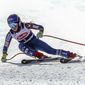 FILE - In this Nov. 15, 2017, file photo, Mikaela Shiffrin gets low in her turn during a downhill training run at Copper Mountain, Colo. Shiffrin and the U.S. women&#39;s ski team, along with the men&#39;s Europa squad, returned to snow for a June camp in Copper Mountain, Colorado. It was a chance to go fast on the slopes again after the season abruptly ended in March due to the coronavirus pandemic. (Chris Dillmann/Vail Daily via AP, File)