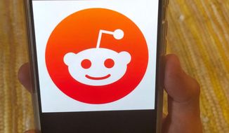 This Monday, June 29, 2020, file photo shows the Reddit logo on a mobile device in New York. (AP Photo/Tali Arbel)