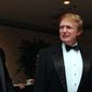 Robert Trump, left, joins real estate developer and presidential hopeful Donald Trump at an event in New York.(AP Photo/Diane Bonadreff, File)