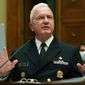 Assistant Secretary for Health Admiral Brett P. Giroir testifies before a House Select Subcommittee on the Coronavirus Crisis hearing on the response "The Administration Response to Ongoing Shortages of PPE and Critical Medical Supplies" on Thursday, July 2, 2020, on Capitol Hill in Washington. (Kevin Lamarque/Pool via AP)