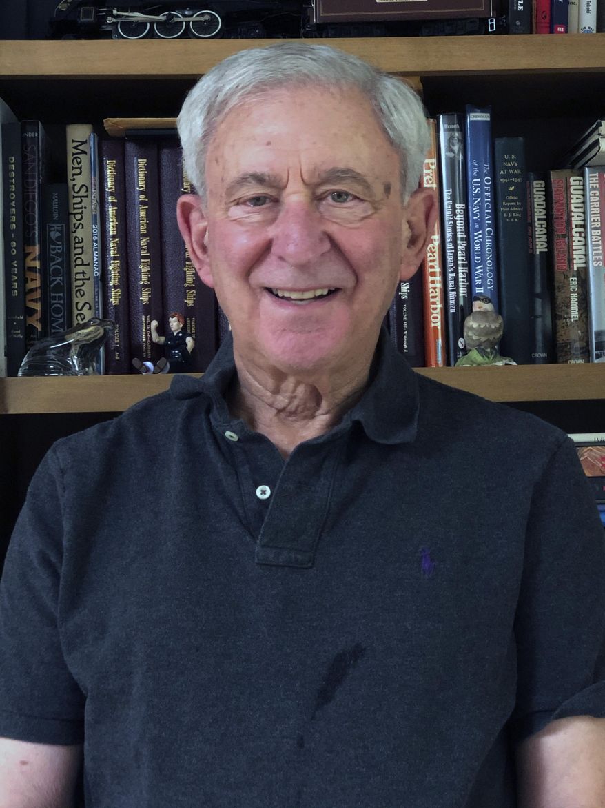 This photo provided by Cynthia Siegle shows Tony Siegle, Friday, July 3, 2020 in Scottsdale, Ariz. Tony Siegle started his big league career as a scoreboard operator at the Astrodome in 1965. He went on to work in the baseball operations departments for Milwaukee, Houston, Philadelphia, San Diego, the Angels, San Francisco, Colorado and Montreal/Washington. Now 80, he spent 13 seasons with the Giants before retiring on Dec. 31. (Cynthia Siegle via AP)