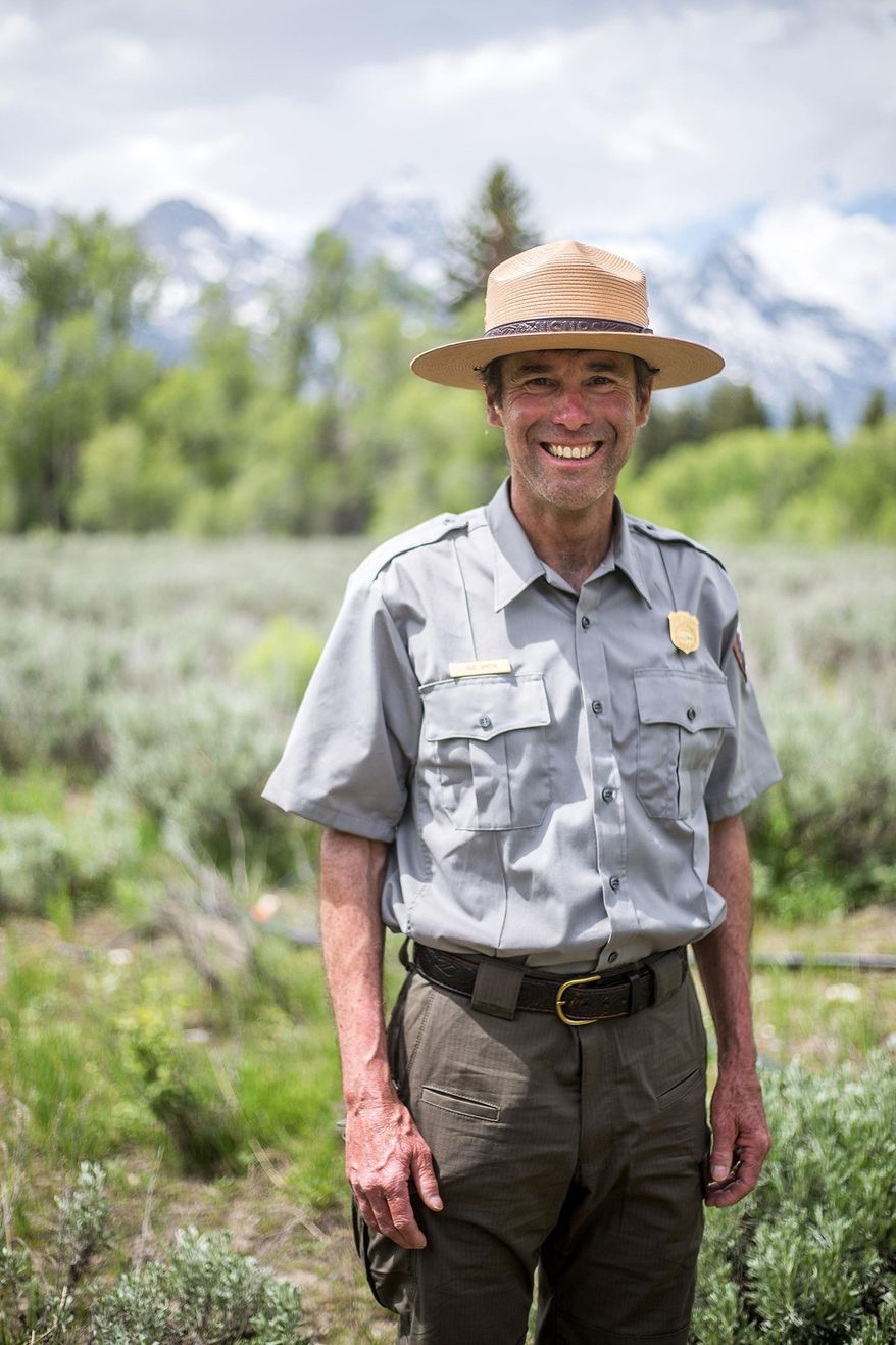 In this undated photo, Gus Smith arrived in Jackson, Wyo., in Jan. 2020, from Minnesota's Superior National Forest, and is now working as Grand Teton National Park's chief of science and resource management. He replaced Sue Consolo-Murphy, who retired. (Ryan Dorgan/Jackson Hole News & Guide via AP)/