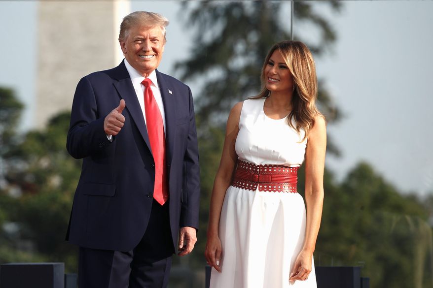 A forecasting model based on presidential primary voting patterns now predicts President Trump has a 91% chance of winning the election. (Associated Press)