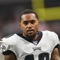 In this Sept. 15, 2019, file photo, Philadelphia Eagles wide receiver DeSean Jackson (10) warms up before an NFL football game against the Atlanta Falcons, in Atlanta. Jackson has apologized after backlash for sharing anti-Semitic posts on social media over the weekend. “My post was definitely not intended for anybody of any race to feel any type of way, especially the Jewish community,” Jackson said in a video he posted on Instagram on Tuesday, July 7, 2020. (AP Photo/John Amis, File)  **FiLE**