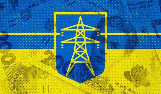 Ukraine Power Grid Illustration by Greg Groesch/The Washington Times