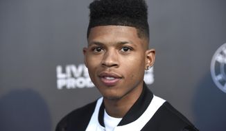 FILE - In this June 21, 2017, file photo, Bryshere Y. Gray arrives at the Los Angeles premiere of &amp;quot;Can&#39;t Stop, Won&#39;t Stop: A Bad Boy Story&amp;quot; at the Writers Guild Theater in Beverly Hills, Calif. Gray has been arrested in Arizona on accusations of abusing his wife, police said. The Goodyear Police Department said 26-year-old Gray was booked into jail Saturday, July 11, 2020, KPNX-TV reported. (Photo by Chris Pizzello/Invision/AP)