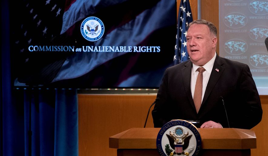 Secretary of State Mike Pompeo announced new restrictions on Chinese telecommunications executives on Wednesday. The move specifically targets the controversial company Huawei. (Associated Press)