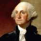 President George Washington, as painted by Gilbert Stuart in 1796, now in the National Portrait Gallery in Washington. (Associated Press)