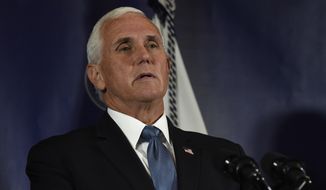 Vice President Mike Pence speaks at a coronavirus briefing with South Carolina Gov. Henry McMaster on Tuesday, July 21, 2020, in Columbia, S.C. (AP Photo/Meg Kinnard)