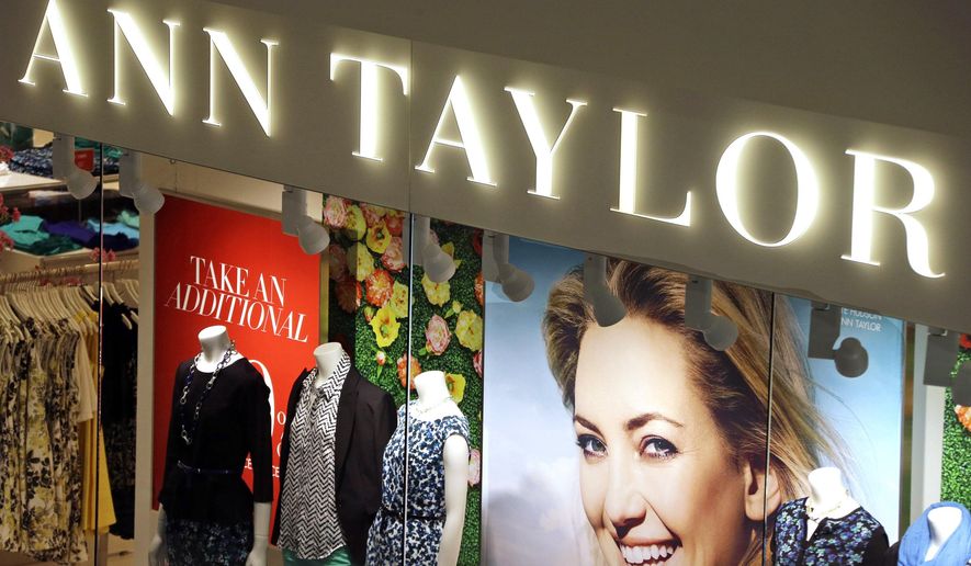 FILE - This March 5, 2013 file photo shows an Ann Taylor store in Mount Lebanon, Pa. The operator of Ann Taylor and Lane Bryant filed for Chapter 11 bankruptcy on Thursday, July 23, 2020, the latest retailer to do so during the pandemic. Mahwah, New Jersey-based Ascena Retail Group Inc., which operates nearly 3,000 stores mostly at malls, has been dragged down by debt and weak sales for years. (AP Photo/Gene J. Puskar, File)