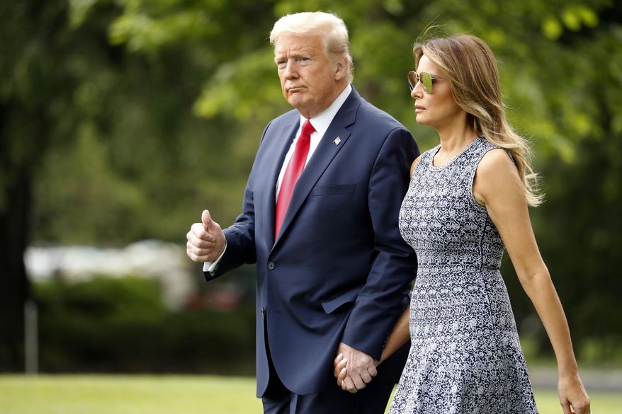 A new poll finds President Trump has a 5 percentage point lead over presumed Democratic presidential nominee Joseph R. Biden. (Associated Press)