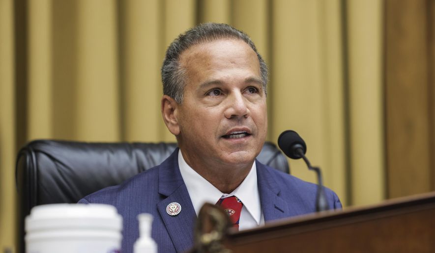 Rep. David Cicilline, D-R.I., speaks during a House Judiciary subcommittee hearing on antitrust on Capitol Hill on Wednesday, July 29, 2020, in Washington. (Graeme Jennings/Pool via AP) ** FILE **