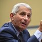 Dr. Anthony Fauci, director of the National Institute for Allergy and Infectious Diseases, speaks during a House Subcommittee on the Coronavirus crisis hearing, Friday, July 31, 2020, on Capitol Hill in Washington. (Kevin Dietsch/Pool via AP) ** FILE **