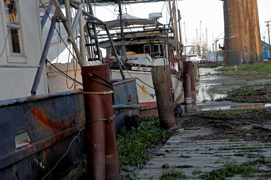 More than most foodstuffs, the seafood industry depends on restaurants that put a premium on freshness. Consequently, the coronavirus shutdowns slammed fishers, leaving boats at the dock, inventory staked or tossed as debts pile up. (Associated Press)