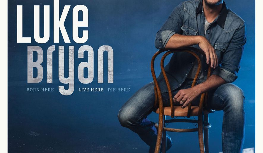 This cover image released by Capitol Records Nashville shows "Born Here Live Here Die Here" by Luke Bryan, out on Friday. (Capitol Records Nashville via AP)