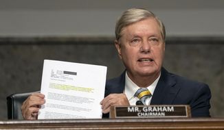 Senate Judiciary Committee Chairman Lindsey Graham held a hearing Aug. 5 to examine the Crossfire Hurricane investigation. (Associated Presss/File)