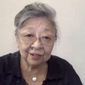 In this image made from video, Koko Kondo speaks during an video interview from Miki city, western Japan, on July 30, 2020. Kondo was determined to find the person who dropped the atomic bomb on Hiroshima, western Japan, the person that caused the suffering and the terrible facial burns of the girls at her father’s church - and then square off and punch them in the face. Ten-year-old Kondo appeared on an American TV show called “This is Your Life” that was featuring her father, Rev. Kiyoshi Tanimoto, one of six survivors profiled in John Hersey’s book “Hiroshima.” Kondo stared in hatred at another guest: Capt. Robert Lewis, co-pilot of B-29 bomber Enola Gay that dropped the bomb. (AP Photo)