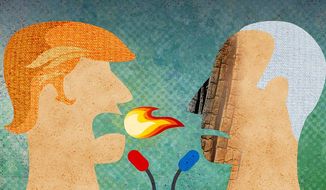 2020 Presidential Debate Illustration by Greg Groesch/The Washington Times