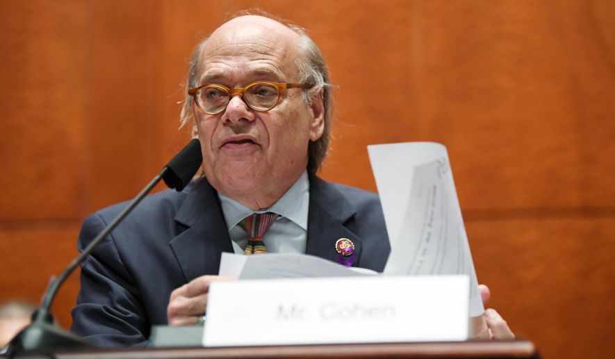 FILE - In this Tuesday, 28, 2020, file photo, U.S. Rep. Steve Cohen, D-Tenn., questions Attorney General William Barr during a House Oversight Committee on Capitol Hill in Washington. Cohen will defend his U.S. House seat against a Republican challenger in November after soundly defeating a Democratic primary challenger in Tennessee’s 9th Congressional District. (Matt McClain/The Washington Post via AP, Pool, File)