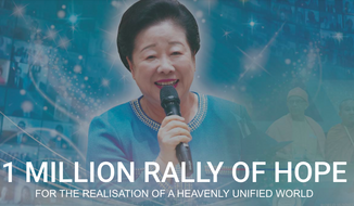 The Universal Peace Federation hosted a worldwide virtual &#39;Rally of Hope.&#39; (screenshot)