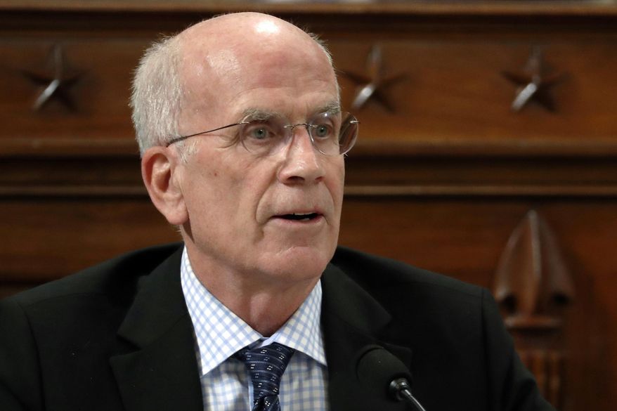 In this Nov. 19, 2019, file photo, Rep. Peter Welch, D-Vt., ask questions during a House Intelligence Committee hearing on Capitol Hill in Washington. Welch faces is seeking re-election in Vermont&#39;s Aug. 11, 2020, Democratic primary. (AP Photo/Jacquelyn Martin, Pool, File)