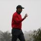 Tiger Woods waves on the 11th hole during the final round of the PGA Championship golf tournament at TPC Harding Park Sunday, Aug. 9, 2020, in San Francisco. (AP Photo/Jeff Chiu) **FILE**