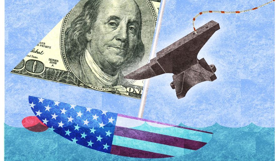 Illustration on the adverse effects of another economic shutdown by Alexander Hunter