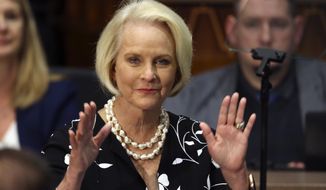 Cindy McCain, widow of the late Sen. John McCain, is shown in this undated file photo (AP Photo/Ross D. Franklin, File) **FILE**
