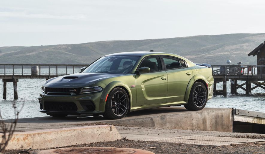 This photo provided by Dodge shows the 2020 Dodge Charger. (Courtesy of Fiat Chrysler via AP) ** FILE **