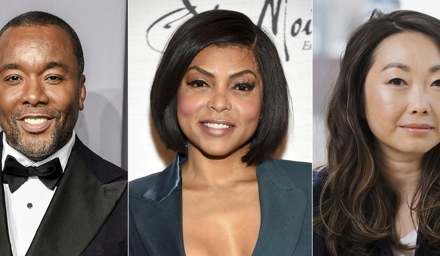 This combination of photos shows, director Lee Daniels, from left, actress Taraji P. Henson and filmmaker Lulu Wang, who are among the talent participating in a series of virtual panels about inclusion and equity in Hollywood hosted by the Academy of Motion Picture Arts and Sciences. The organization that puts on the Oscars said Thursday that the panels rolling out through September and October will be available to the public. (AP Photo)