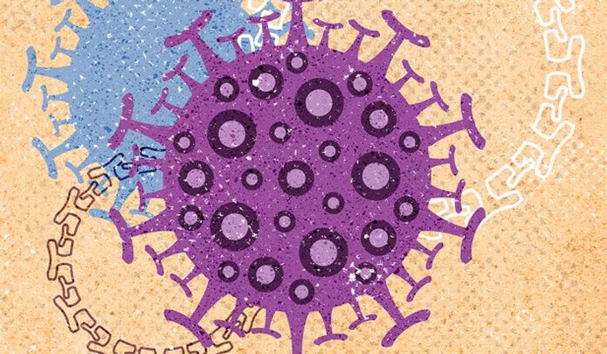 Coronavirus Illustration by Greg Groesch/The Washington Times