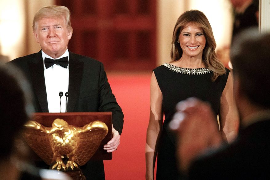 President Trump has a "distinct" advantage in the paid media, according to a study gauging the strength of his image and outreach. (Associated Press)