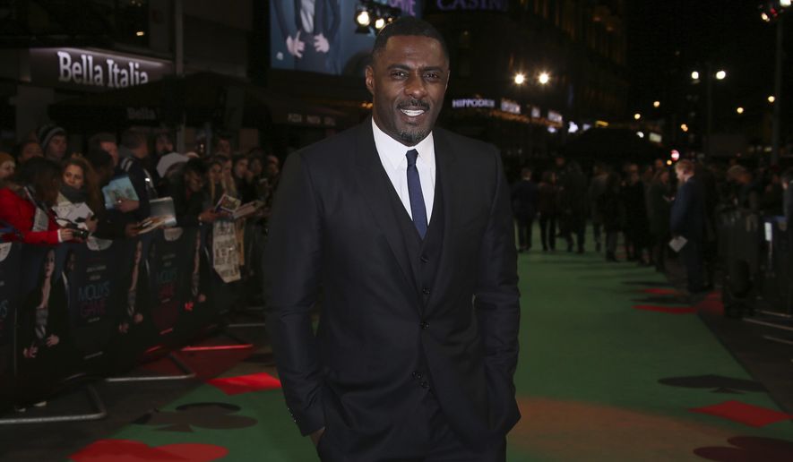 Idris Elba arrives at the premiere of "Molly's Game" in London on Dec. 6th, 2017. Elba turns 48 on Sept. 6, 2020. (Photo by Joel C Ryan/Invision/AP, File)