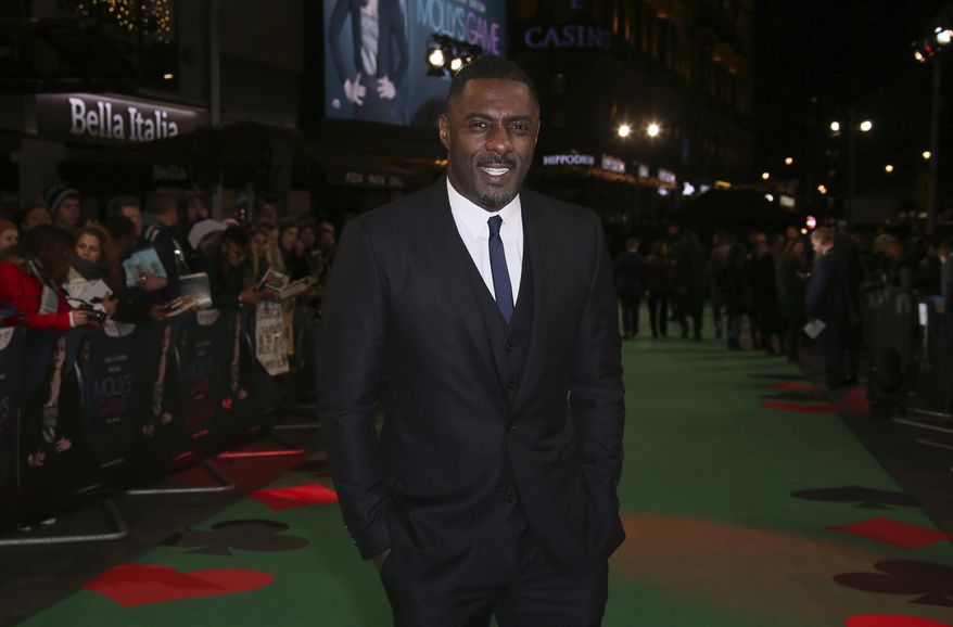 Idris Elba arrives at the premiere of "Molly's Game" in London on Dec. 6th, 2017. Elba turns 48 on Sept. 6, 2020. (Photo by Joel C Ryan/Invision/AP, File)