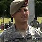 In this image from video provided by the U.S. Army, then-Sgt. 1st Class Thomas Payne is interviewed as a winner of the 2012 Best Ranger competition at Fort Benning, Ga., on April 16, 2012. Payne will receive the Medal of Honor, the U.S. military’s highest honor for valor in combat, for actions during a daring 2015 raid in Iraq that rescued about 70 hostages who were set to be executed by ISIS militants, The Associated Press has learned. Sgt. Maj. Payne will receive the honor in a White House ceremony on the 19th anniversary of the Sept. 11, 2001, terrorist attacks. (Lori Egan/U.S., Army via AP)