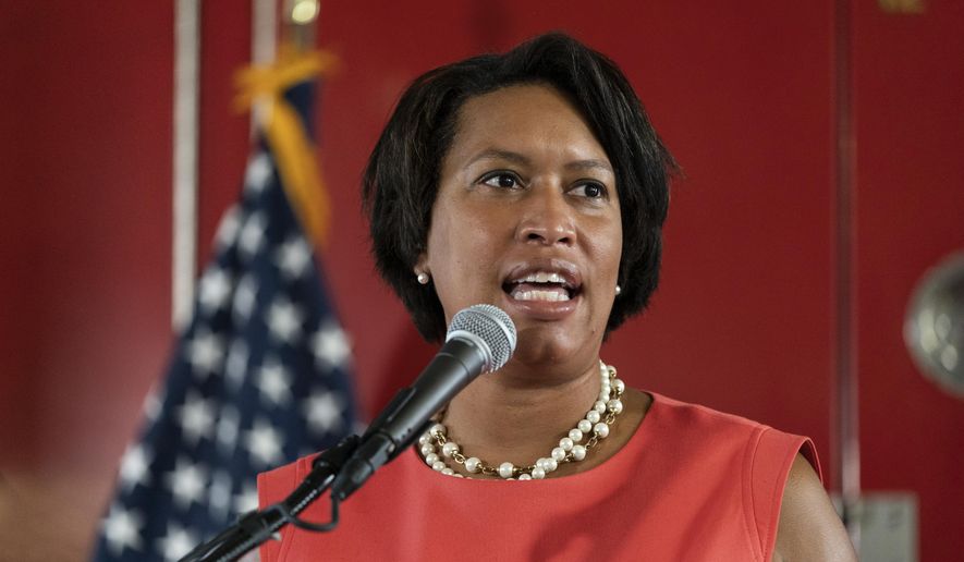 In this file photo, District of Columbia Mayor Muriel Bowser speaks during a news conference on Sept. 4, 2020 (AP Photo/Alex Brandon)  ** FILE **