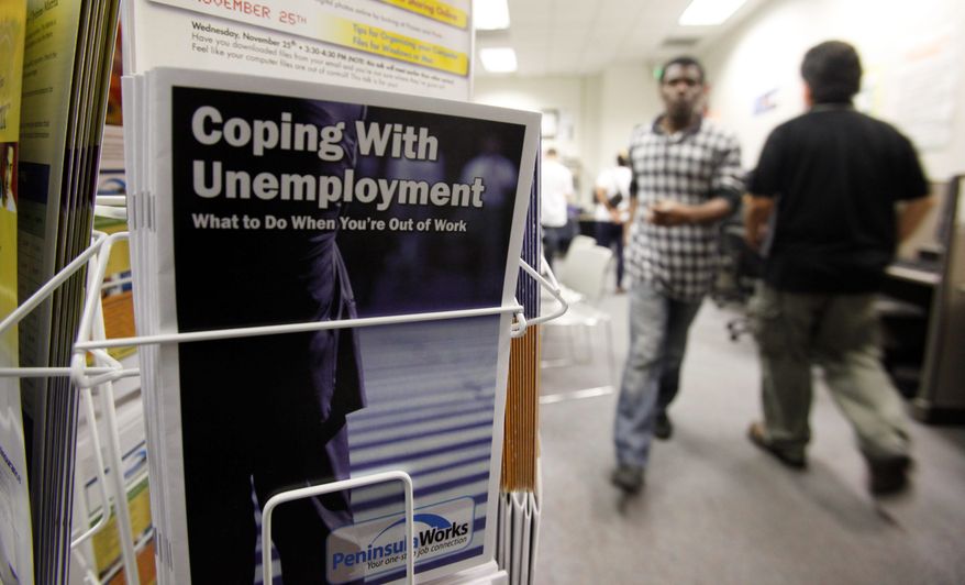 Government figures reveal that in the second quarter, the number of hours worked dropped by the largest amount in more than 70 years. (Associated Press)