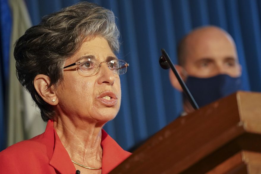 Acting U.S. Attorney for the Southern District of New York Audrey Strauss speaks during a news conference on Wednesday, Sept. 9, 2020, in New York. (AP Photo/John Minchillo) ** FILE **
