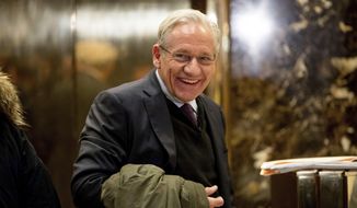 In this Jan. 3, 2017, file photo The Washington Post associate editor Bob Woodward arrives at Trump Tower in New York. Woodward, facing widespread criticism for only now revealing President Donald Trump&#39;s early concerns about the severity of the coronavirus, told The Associated Press that he needed time to be sure that Trump&#39;s private comments from February were accurate. (AP Photo/Andrew Harnik, File)