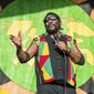 FILE - In this May 3, 2018 file photo, Toots Hibbert of Toots and the Maytals performs at the New Orleans Jazz and Heritage Festival in New Orleans. In a statement from a family member, Hibbert died on Friday, Sept. 11, 2020. (Photo by Amy Harris/Invision/AP, File)