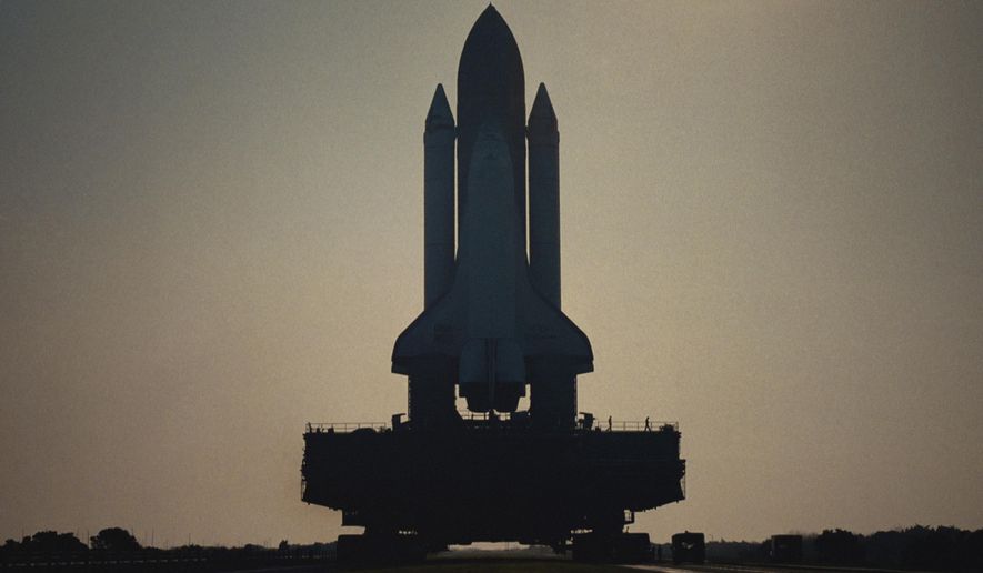 This image released by Netflix shows Challenger 7 on the launchpad in a scene from &amp;quot;Challenger: The Final Flight.&amp;quot; The four-part series about the 1986  Challenger space shuttle disaster premieres Wednesday. (NASA/Netflix via AP)