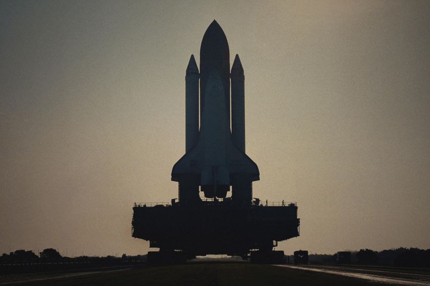This image released by Netflix shows Challenger 7 on the launchpad in a scene from &amp;quot;Challenger: The Final Flight.&amp;quot; The four-part series about the 1986  Challenger space shuttle disaster premieres Wednesday. (NASA/Netflix via AP)
