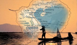 Vietnam Fishing Illustration by Greg Groesch/The Washington Times