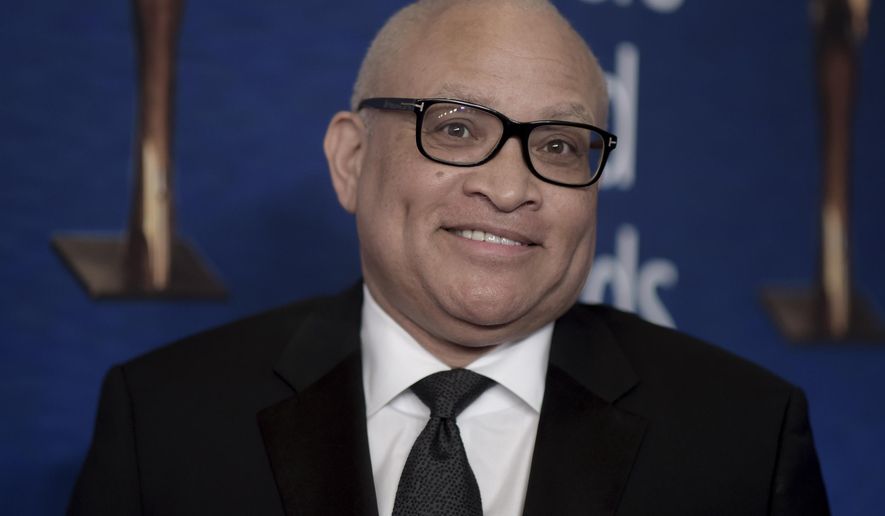 FILE - Larry Wilmore attends the 2019 Writers Guild Awards in Beverly Hills, Calif. on Feb. 17, 2019. Wilmore is back on TV and ready to talk politics on his new Peacock streaming show. (Photo by Richard Shotwell/Invision/AP, File)