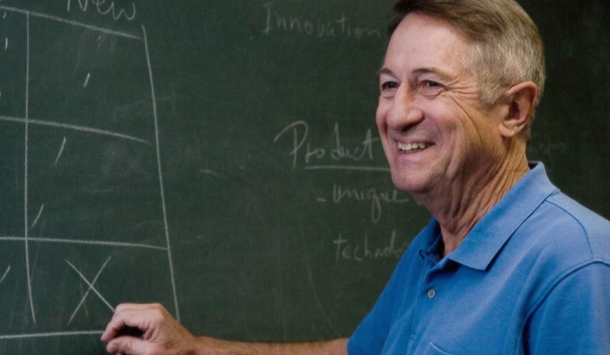 This photo provided by W.L. Gore & Associates shows Robert Gore. Robert W. Gore, whose invention of what created the breathable-yet-waterproof fabric known as Gore-Tex revolutionized outdoor wear and helped spawn uses in numerous other fields, has died, Thursday, Sept. 17, 2020. He was 83. (Eric Crossan/W.L. Gore & Associates via AP)