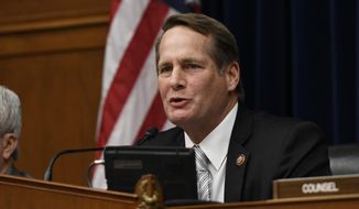 In this March 6, 2019, file photo, Rep. Harley Rouda, D-Calif., speaks during a House Oversight and Reform subcommittee hearing on Capitol Hill in Washington. (AP Photo/Sait Serkan Gurbuz, File)